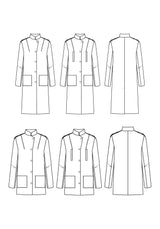 Maison Fauve Tigris Coat Pattern Sketch