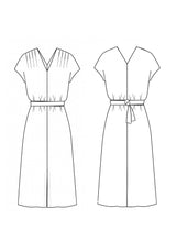 Maison Fauve Transat Dress Sewing Pattern Sketch