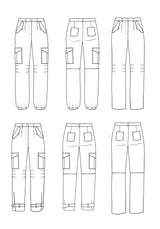 Maison Fauve Tremplin Trouser Sewing Pattern Sketch