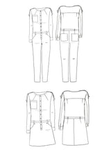 Maison Fauve Vip Re Jumpsuit Dress Pattern Sketch