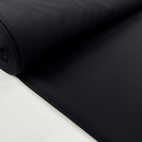 Malham Navy Wool British Fine Woven Suiting Fabric Bolt