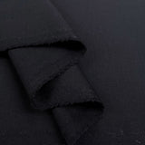 Malham Navy Wool British Fine Woven Suiting Fabric Fold