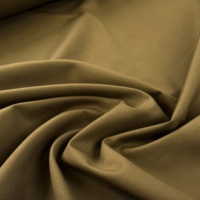 Maneuver Camel Polyester Cotton Woven Trouser Fabric