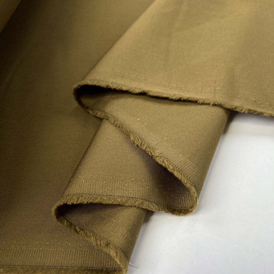 Maneuver Camel Polyester Cotton Woven Trouser Fabric Fold