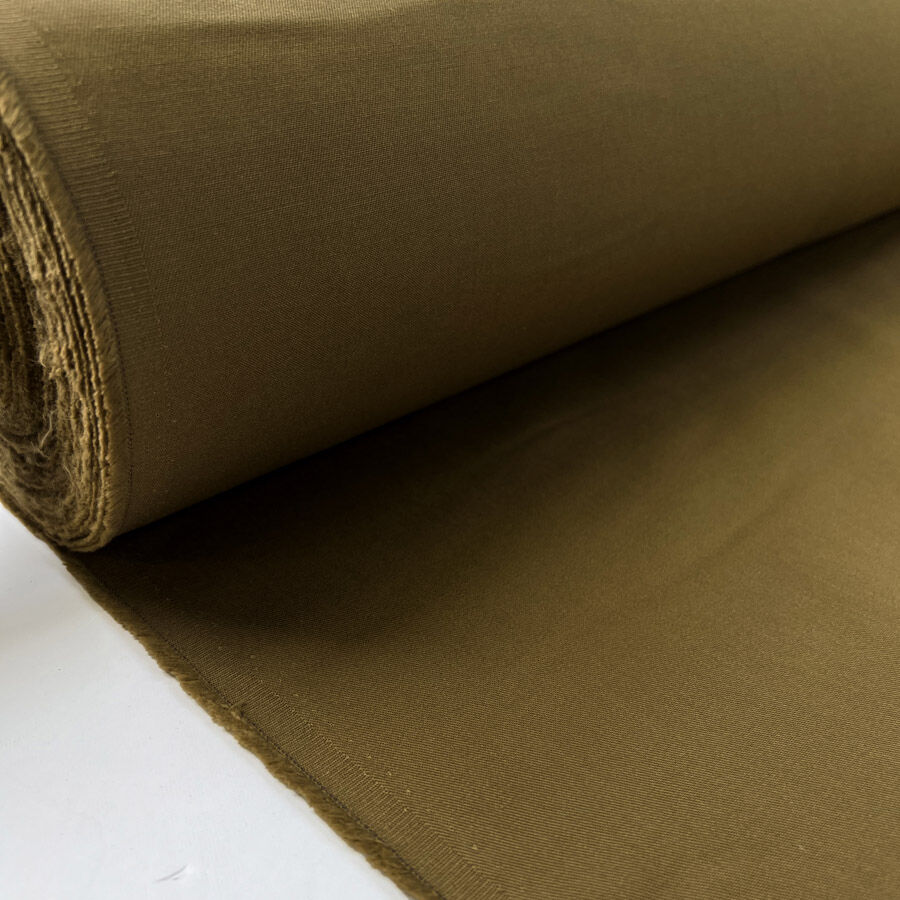 Maneuver Camel Polyester Cotton Woven Trouser Fabric Roll