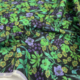 Marineblu Viscose Verdant Viscose Floral Green Black Purple Italian Deadstock Dress Fabric Cu 9F7B076E D75C 43A6 8A04 Ecbf8534857A