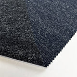 Marley Cotton Polyester Elastane Navy Marl Knitted Jersey Fabric Fold
