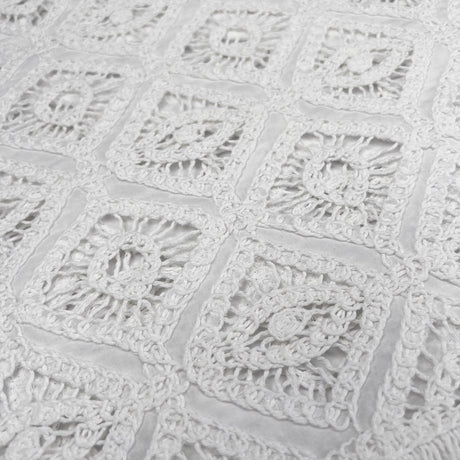 Martinique White Cotton Embroidered Summer Kaftan Holiday Dress Wear Fabric