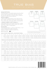 Mave Skirt Pattern Size 0 18 By True Bias Back Cover