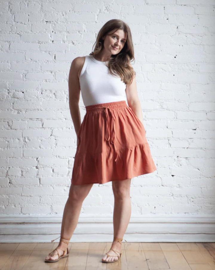 Mave Skirt Pattern Size 0 18 By True Bias Model 4