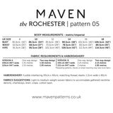 Maven Rochester Dress And Top Pattern Size