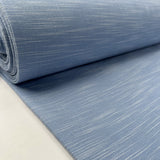 Maya Suiting Sky Blue Cotton Elastane White Woven Fabric Bolt