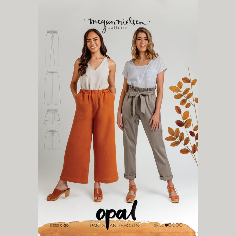 Megan Nielsen Opal Pants And Shorts Pattern Cover