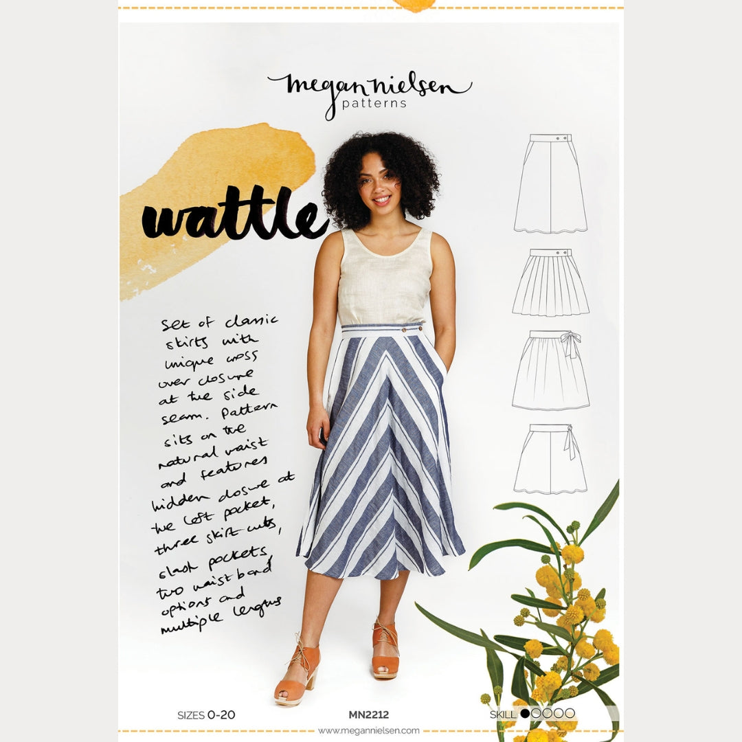 Megan Nielsen Wattle Skirt Pattern Sizes 0 20 Cover