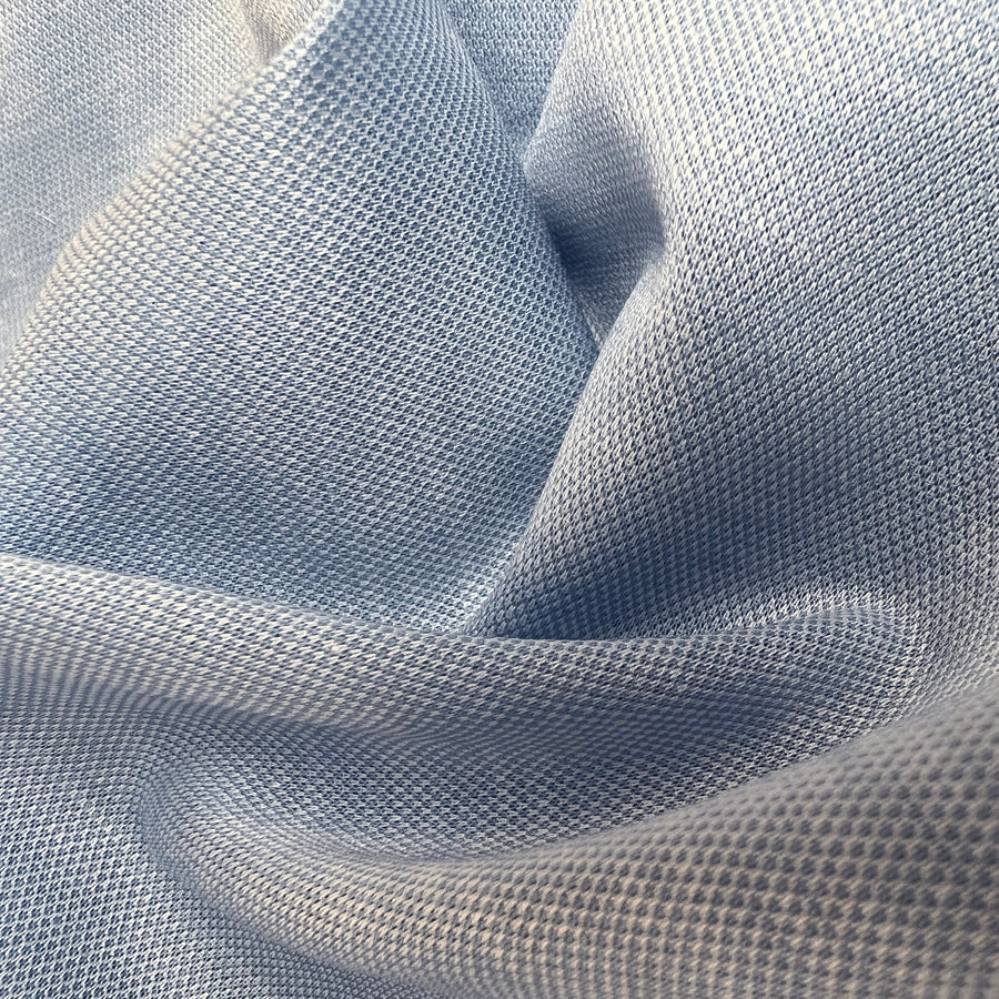 Mercerised Jersey Blue Cotton Dressmaking Fabric