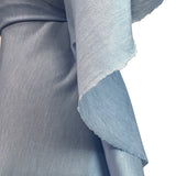 Mercerised Jersey Blue Cotton Dressmaking Fabric Drape
