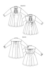 Merchant And Mills Cawley Dress Pattern Uk 18 28 Sketch