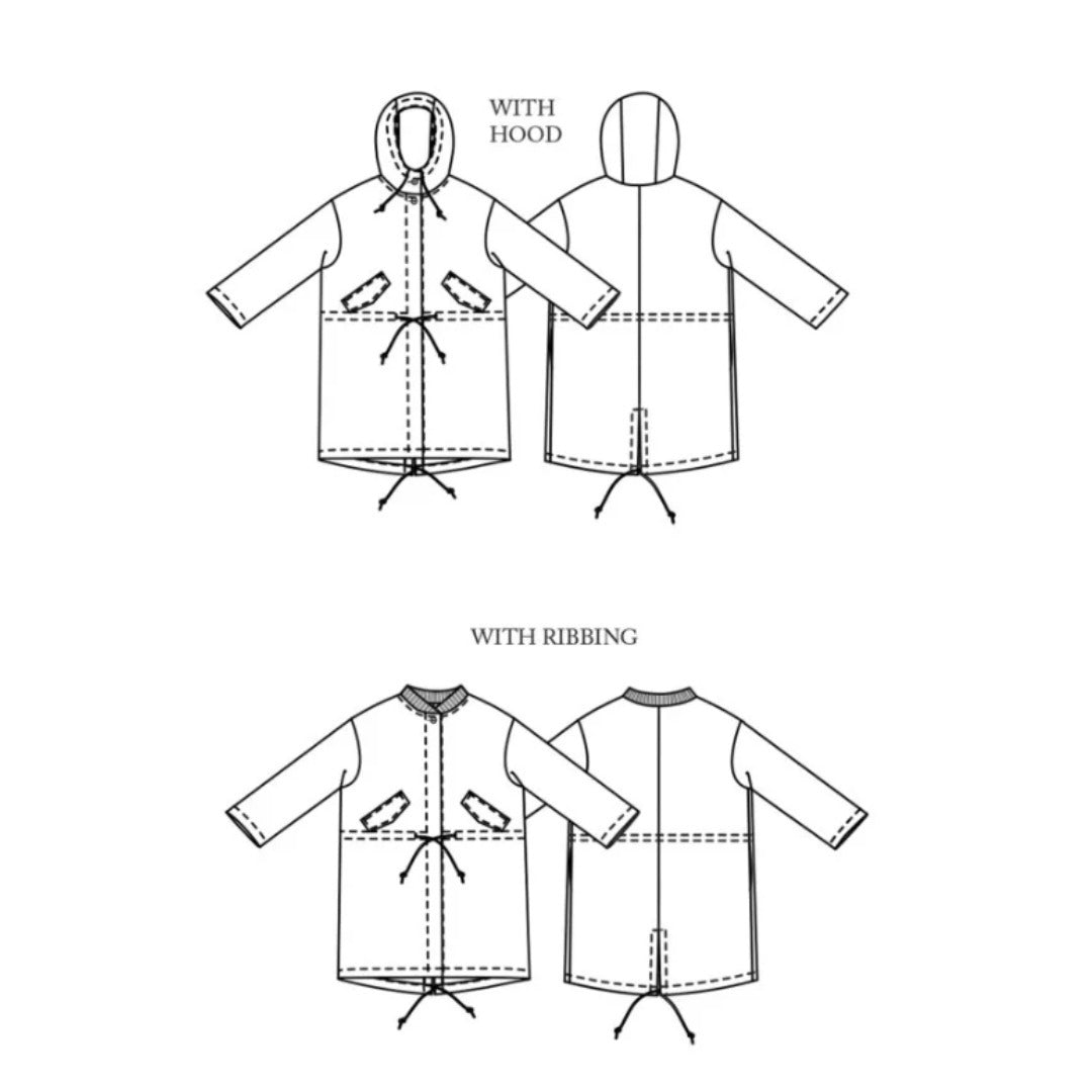 Merchant And Mills Tn34 Parka Drawing