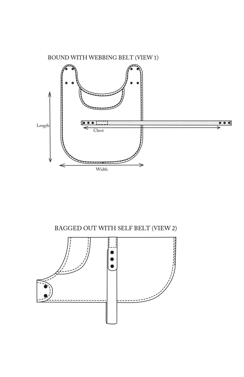Merchant Mills The Barka Dog Coat Pattern Sketch