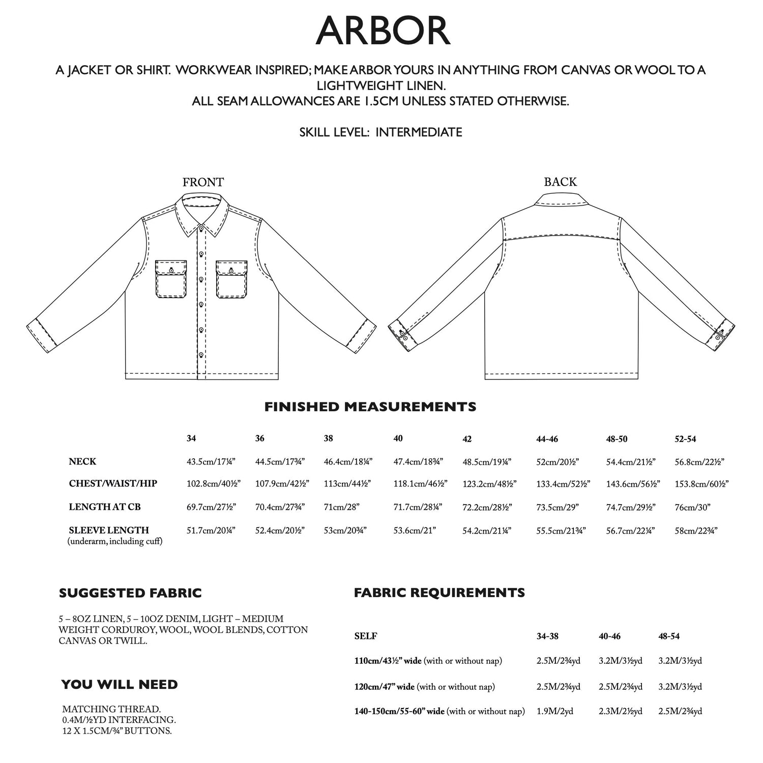 Merchant Mills The Men S Arbor Jacket Shirt Backcover