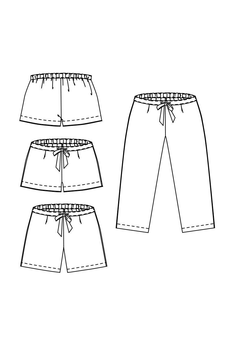 Merchant Mills Winnie Pyjamas Pattern Sketch1