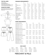 Merchant Mills Winnie Pyjamas Pattern Uk 18 28 Backcover