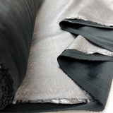 Metallic Leatherette Fabric Grey Pewter Fold