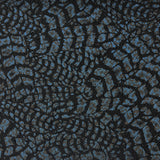 Midnight Jungle Black Blue Polyester Spandex Print Dress Fabric
