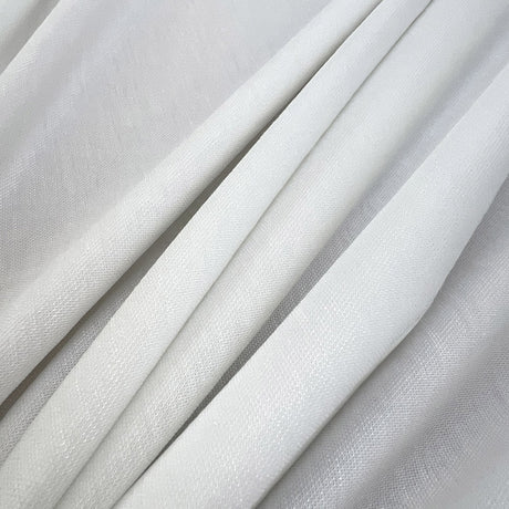 Milan White Nylon Viscose Plain Knitted Jersey Dress Fabric