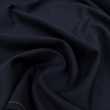 Minster Wool Polyester Navy Plain British Suiting Fabric