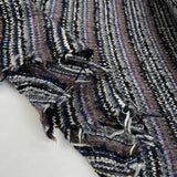 Missing You Lilac Wool Polyester Loose Knitted Ex Designer Deadstock Coating Fabric Fold