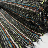 Missing You Multi Wool Polyester Loose Knitted Ex Designer Deadstock Coating Fabric Roll