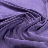 Modal Cotton Velour Purple Stretch Knit Jersey Fabric