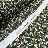 Mode Green Camouflage Design Khaki Modal Elastane Knitted Jersey Fabric Selvedge Fabric Photo 2