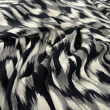 Monochrome Viscose Spandex Black White Grey Abstract Stretch Dress Fabric Cu 41328025 B60A 4B80 Bceb 0E36Bb8Ee48E