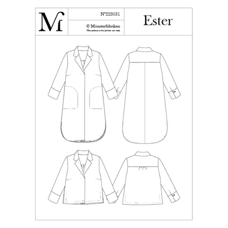Monsterfabriken Ester Dress And Shirt Pattern Cover 166Dc4B0 61A5 4490 A109 1817687Eb44E