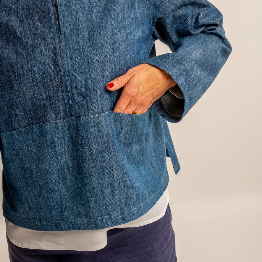 Monsterfabriken Flora Collarless Overshirt Pattern 3
