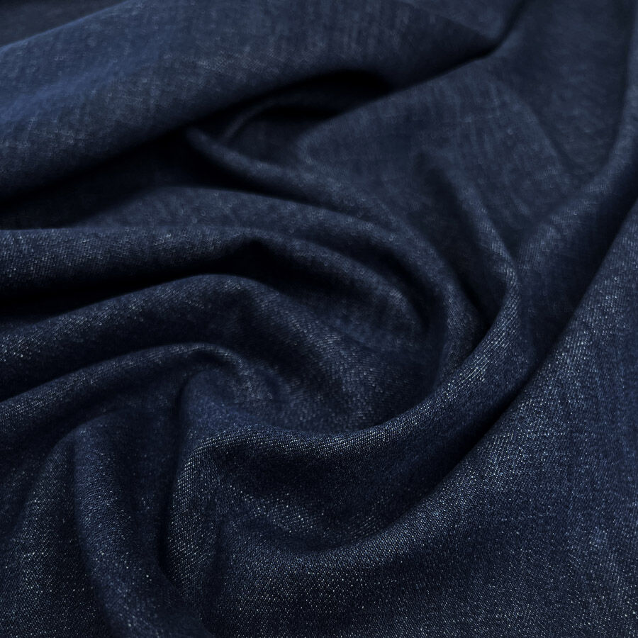 Monza Denim 10 2oz Dark Wash Cotton Elastane Stretch Woven Trouser Fabric