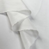 Moonlight silk crepe white italian satin finish woven dress fabric fold