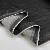 Moretti 13oz Black Cotton Denim Italian Deadstock Heavy Washed Jeans Jacket Fabric Fold