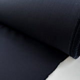 Mr Smith Dark Navy Plain Woven Wool Suiting Fabric Roll