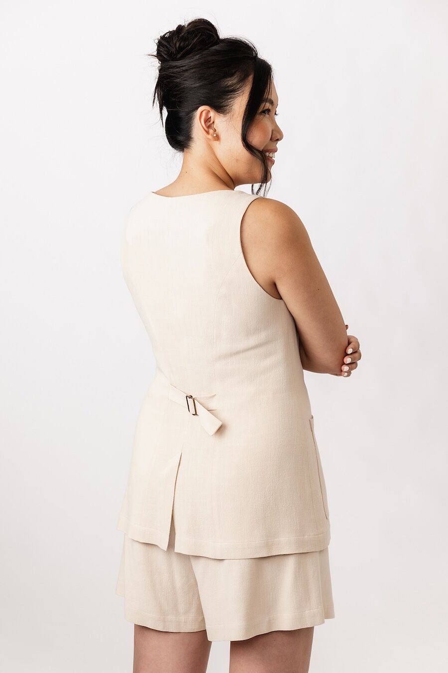 Named Asteri Button Down Dress   Vest Pattern 11
