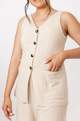 Named Asteri Button Down Dress   Vest Pattern 8