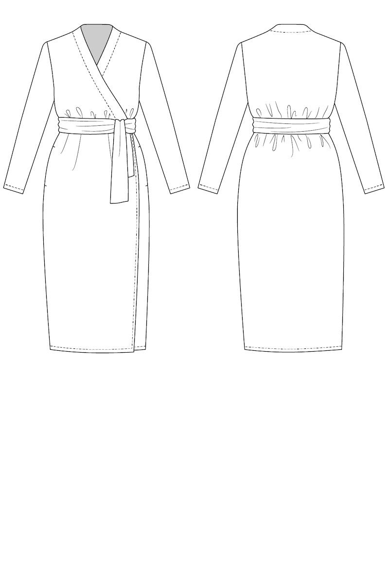 Named Clothing Olivia Wrap Dress Pattern