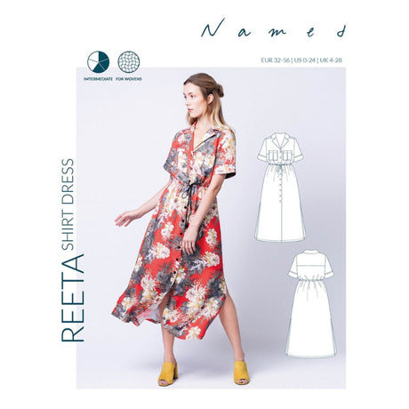 Named clothing reeta shirt dress pattern cover