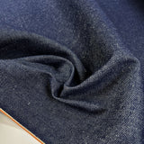 Narrow Italian Denim Cotton Indigo Blue Woven Orange Selvedge Trouser Fabric