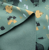 National Park Mircofleece Polyester Green Material Cu2