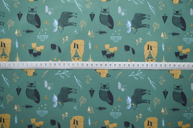 National Park Mircofleece Polyester Green Material S