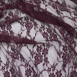 Naughty But Nice Polyester Lace Burgundy Fabric Cu