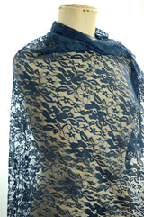 Naughty But Nice Polyester Lace Navy Fabric M1